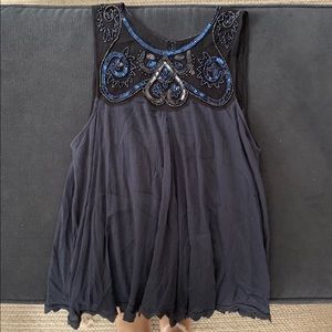 FREE PEOPLE beaded tank top